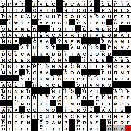 rolex competitor crossword clue.